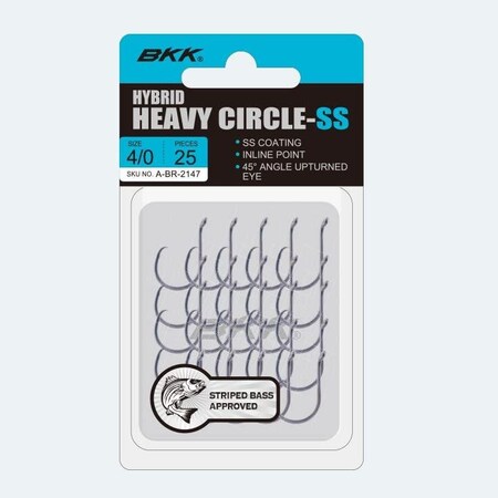 Bkk Hooks Hybrid Heavy CircleSs Size 40 7 Pack, 7PK A-BR-2117